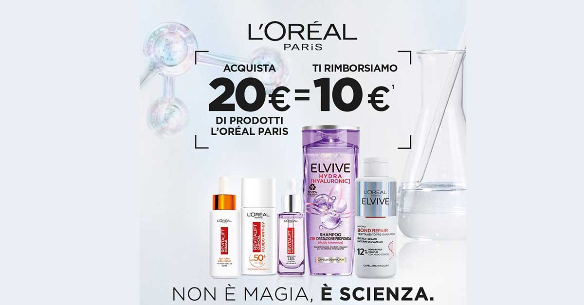 Cashback L Oreal Paris Non Magia Spendi E Fattene Rimborsare