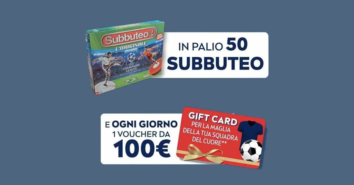 Nivea Men Vinci Voucher Sport E Giochi Subbuteo Dimmicosacerchi