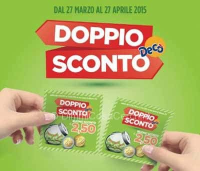 Doppio sconto supermercati Deco