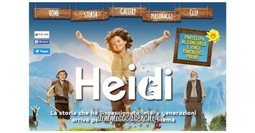 Concorso Heidi il Film, partecipa vinci giochi e gadgets