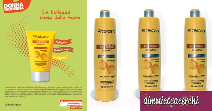 Shampoo Vitalcare in edicola con Donna Moderna