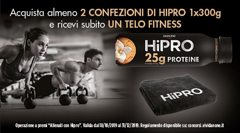 Allenati con HiPro e ricevi un telo fitness