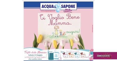 Tovaglia omaggio da Acqua & Sapone per la Festa della Mamma