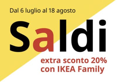 Saldi estivi Ikea + Extrasconto