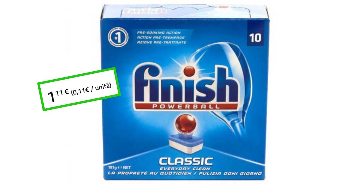 Finish Powerball Classic offerta Amazon