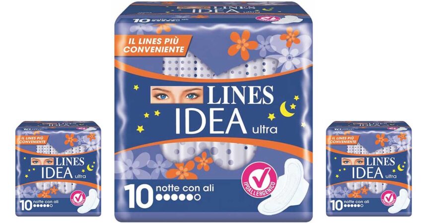 Lines Idea Ultra Assorbenti Notte con Ali