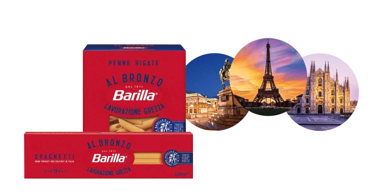 Concorso Barilla al Bronzo vinci 9 viaggi in Europa da 10.000€ e 3