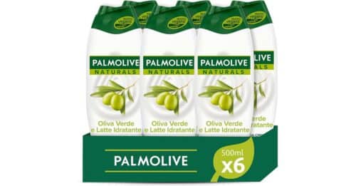 Palmolive Bagnoschiuma Naturals Oliva Verde e Latte Idratante