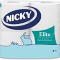 Nicky Elite - 4 Rotoli di Carta Igienica