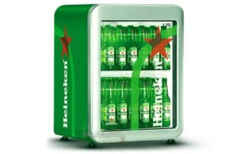 Vinci mini Frigorifero brandizzato Heineken