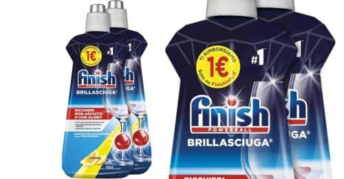 Finish Brillantante: offerta Amazon + cashback