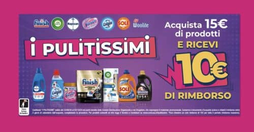 Cashback "I pulitissimi"