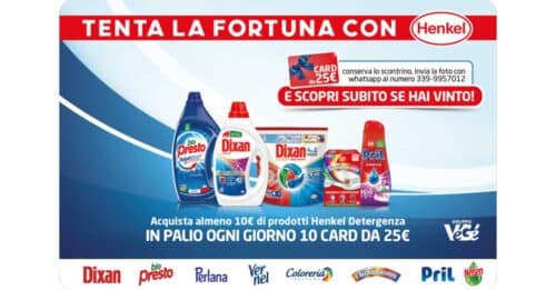 Tenta la fortuna con Henkel in VéGé