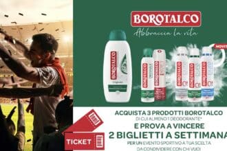 Abbraccia lo sport insieme a Borotalco