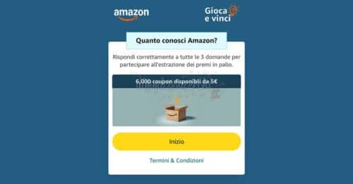 gioca e vinci amazon