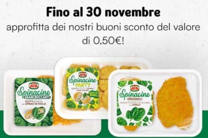 Buoni sconto Spinacine AIA