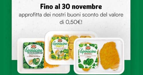 Buoni sconto Spinacine AIA