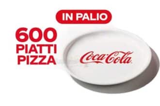 Vinci 600 piatti pizza con Coca-Cola