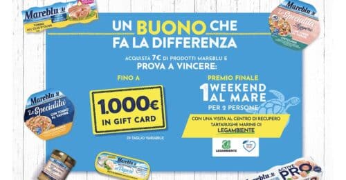 concorso Mareblu "Un buono che fa la differenza