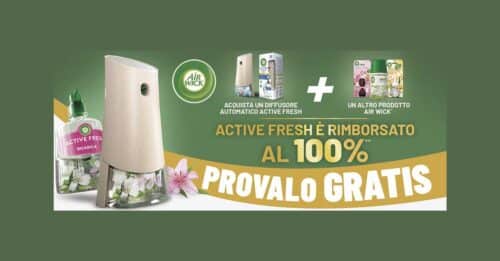 Air Wick ti rimborsa Active Fresh