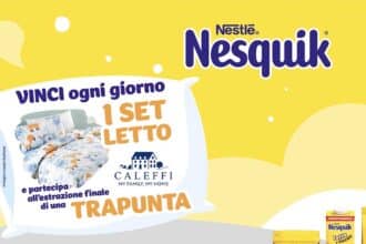 Concorso Nesquik: vinci set letto e trapunte Caleffi