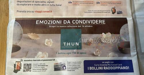 Raccolta Conad Thun "Emozioni da condividere"