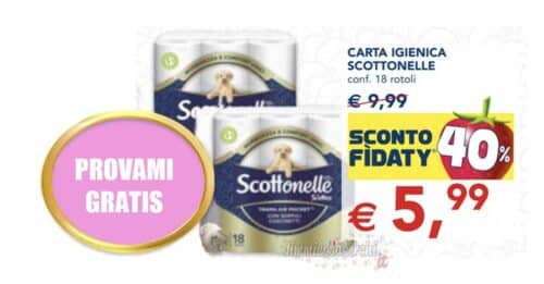 Scottonelle provami gratis Esselunga