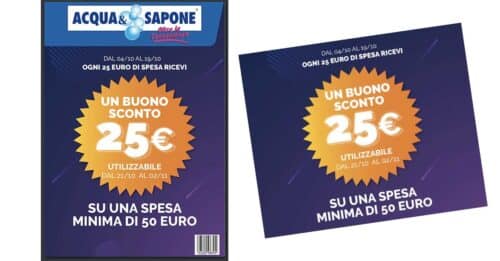 Volantino Acqua e Sapone fino al 19 ottobre