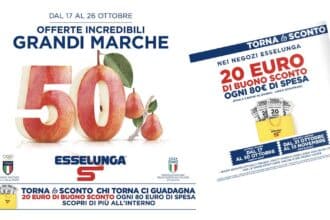 Volantino Esselunga dal 17 al 26 ottobre