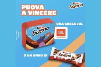 Concorso Kinder Bueno 2024: Vinci forniture annuali e casse JBL