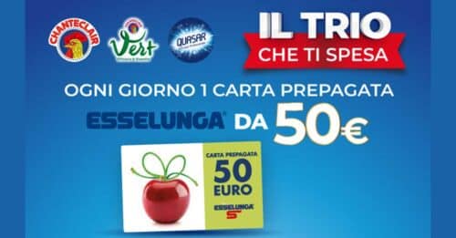 Concorso "Il trio che ti spesa" Esselunga