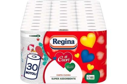 Regina di Cuori Carta Cucina | Confezione da 30 Rotoli