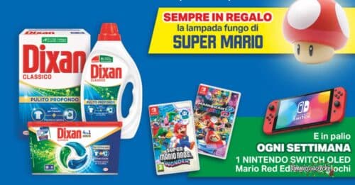 Vinci Super Mario con Dixan