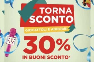 torna sconto bennet giocattoli e addobbi