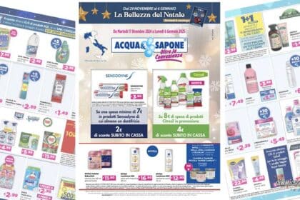 Anteprima volantino Acqua e Sapone dal 17 dicembre al 6 gennaio