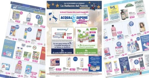 Anteprima volantino Acqua e Sapone dal 17 dicembre al 6 gennaio