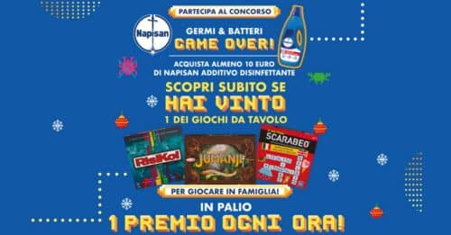 Concorso Napisan "Germi e batteri Game Over"