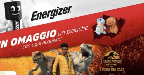 Energizer regala peluche Jurassic World