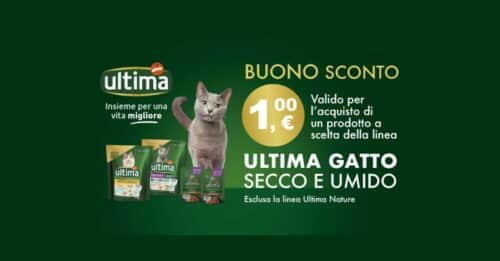 Buoni sconto Ultima gatto