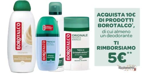 Cashback "Borotalco ti rimborsa"