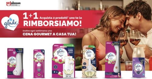 Cashback e Concorso "GLADE LOVE"