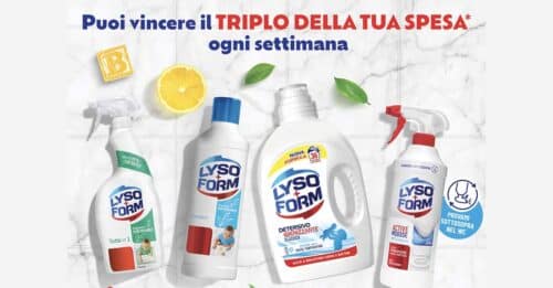 Lysoform Triplica la spesa