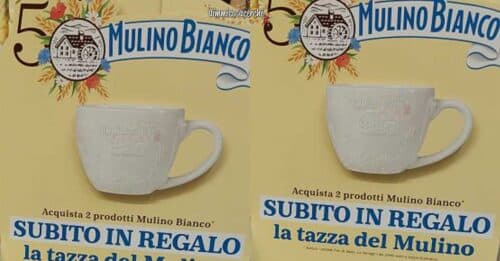 Tazza Mulino Bianco 50º Anniversario