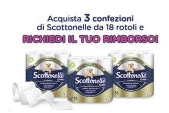 Cashback "Con Scottonelle prendi 3 e paghi 1