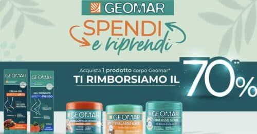 Cashback “Geomar spendi e riprendi” 