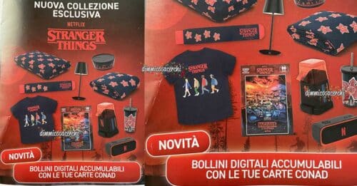 Raccolta Conad "Stranger Things Netflix"