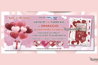 Tovaglia con cuori: omaggio San Valentino di Acqua e Sapone