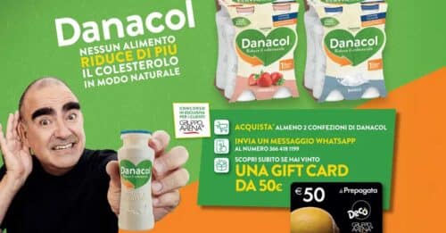 Vinci la spesa con Danacol e Fratelli Arena