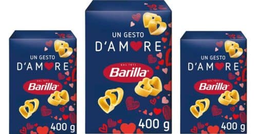 Pasta Barilla Limited Edition a forma di cuore