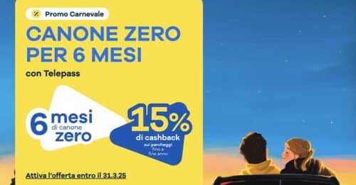 Telepass: canone 0 per 6 mesi!